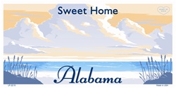 Alabama State Background Blanks Flat- Automotive License Plates Blanks for Customizing