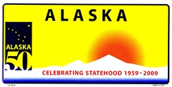 Alaska State Background Blanks Flat- Automotive License Plates Blanks for Customizing