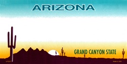 Arizona State Background Blanks Flat- Automotive License Plates Blanks for Customizing