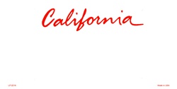 California State Background Blanks Flat- Automotive License Plates Blanks for Customizing