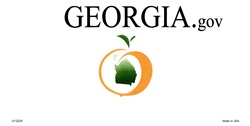 Georgia State Background Blanks Flat- Automotive License Plates Blanks for Customizing
