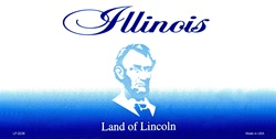Illinois State Background Blanks Flat- Automotive License Plates Blanks for Customizing