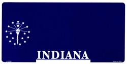LP-2229 Indiana State Background Blanks Flat- Automotive License Plates Blanks for Customizing