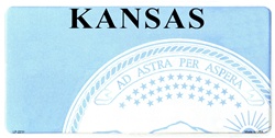 Kansas State Background Blanks Flat- Automotive License Plates Blanks for Customizing
