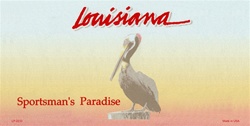 Louisiana State Background Blanks Flat- Automotive License Plates Blanks for Customizing 6 x 12 standard size license plates