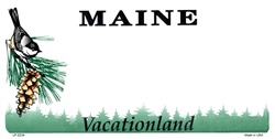 Maine State Background Blanks Flat- Automotive License Plates Blanks for Customizing