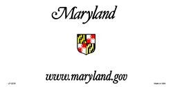 Maryland State Background Blanks Flat- Automotive License Plates Blanks for Customizing 6 x 12 standard size license plates