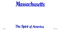 Massachusetts State Background Blanks Flat- Automotive License Plates Blanks for Customizing