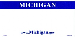 Michigan State Background Blanks Flat- Automotive License Plates Blanks for Customizing 6 x 12 standard size license plates