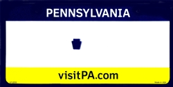 Pennsylvania State Background Blanks Flat- Automotive License Plates Blanks for Customizing