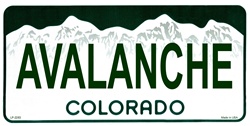 LP-2283 Colorado State Background License Plates- Avalanche