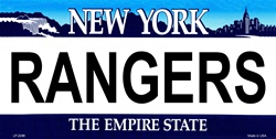 New York State Background License Plates- Rangers