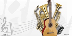 Musical Instruments- Offset Flat License Plates Blanks for Customizing