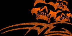 Tribal Skulls- Offset Flat License Plates Blanks for Customizing