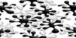 Splatter- Black and White License Plates Blanks Tags