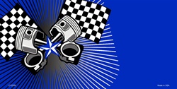 Racing Pistons License Plates Blanks Tags