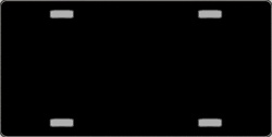 LP-2362 Black Solid Flat Automotive License Plates Blanks for Customizing