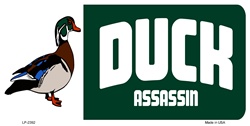 LP-2392 Duck Assassin Hunting License Plates Tags