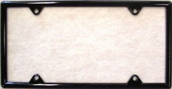 FBP1- Classic Black Plastic License Plate Frame- FBP1