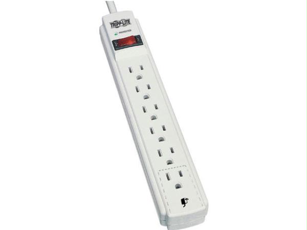 Surge Protector - White - 6 ft Cord