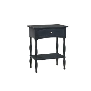 Picture of Bolton Furniture ASCA01BL Shaker Cottage End Table - Black
