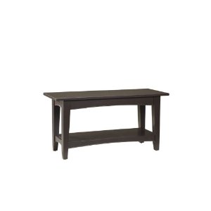 Picture of Bolton Furniture ASCA03CL Shaker Cottage Bench - Chocolate