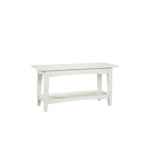 Picture of Bolton Furniture ASCA03IV Shaker Cottage Bench - Ivory