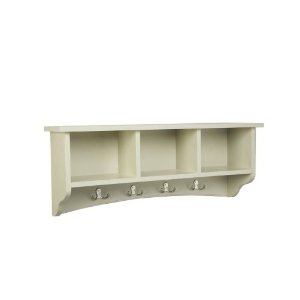 Picture of Bolton Furniture ASCA04SA Shaker Cottage Coat Hooks with Storage - Sand