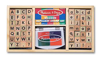 Picture of Melissa & Doug LCI3557 Alphabet Stamp Set