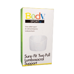 Picture of Body Sport BDS183XLG Body Sport Sure-Fit Two-Pull Lumbosacral Support - Knitted Construction
