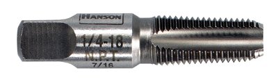 Pipe and Conduit Thread Tap, 1/2"-14, Taper, 4 Flutes