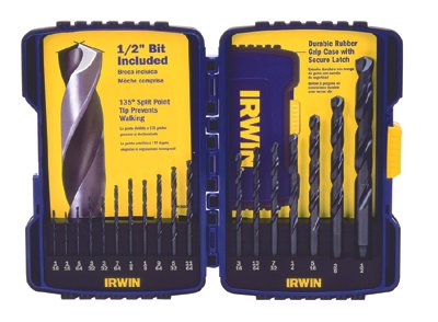 Irwin 15 piece Black Oxide Drill Bit Set - 314015