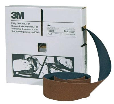 Picture of 3M Abrasive 405-051115-19807 3M Utility Cloth Roll 314D 1-1-2 Inch X 50Yds P180 W