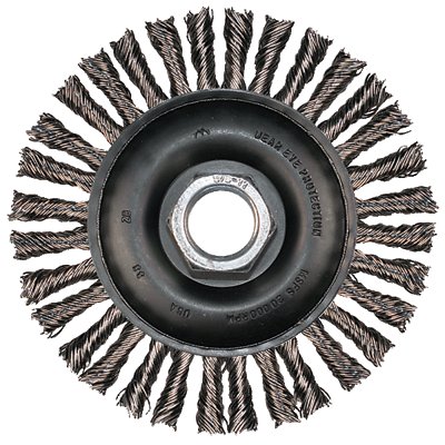 4" Stringer Bead Wheel - .020 CS Wire, 5/8-11 Thread