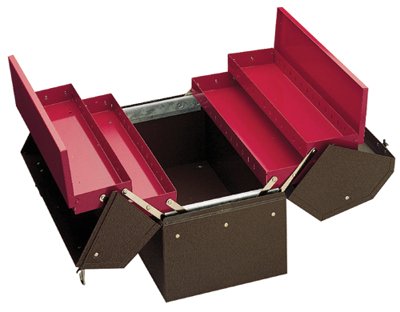 Picture of Proto 577-9951 18&quot; x 10&quot; x 13&quot; Cantilever Tool Boxes with Tray - Red/Brown
