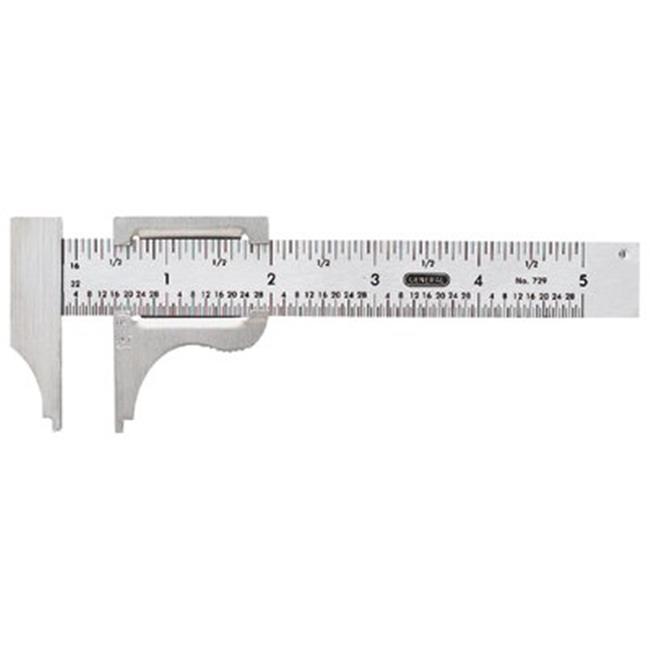 General Tools 318-729 Pocket Caliper 0-4 Inchrange Stainless 16Th 32N