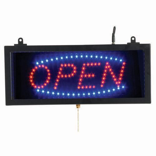 Picture of Aarco Products OPE02S Small LED Sign Open