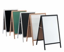 Picture of Aarco Products MA-311 Cherry Frame Black Markerboard A-Frame Sidewalk Board