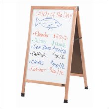 Picture of Aarco Products AA-35 Aluminum A-Frame Sidewalk White Marker Board