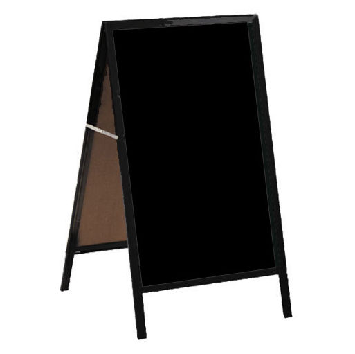 Picture of Aarco Products AA-1BP A-Frame Sidewalk Board Black Acrylic - Aluminum