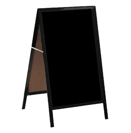 Picture of Aarco Products BA-1BP A-Frame Sidewalk Board Black Acrylic - Black Aluminum