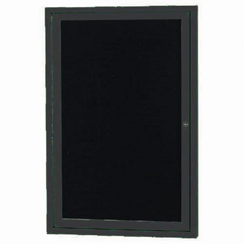 Picture of Aarco Products ADC2418BK 1-Door Directory Cabinet - Black