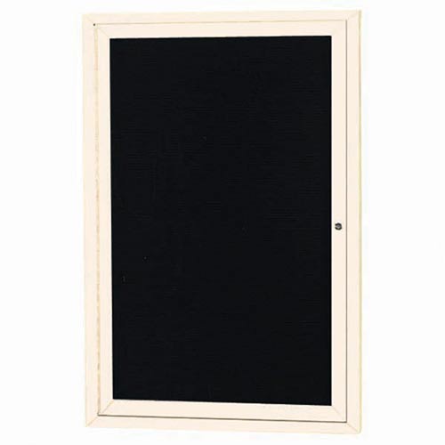 Picture of Aarco Products ADC2418IIV 1-Door Illuminated Directory Cabinet - Ivory