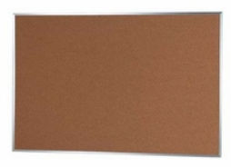Picture of Aarco Products DB3648 Natural Pebble Grain Cork Bulletin Board - Aluminum