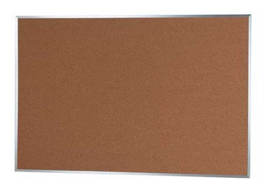 Picture of Aarco Products DB3660 Natural Pebble Grain Cork Bulletin Board - Aluminum