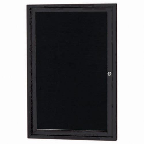 Picture of Aarco Products ADC3624BK 1-Door Enclosed Directory Cabinet - Black