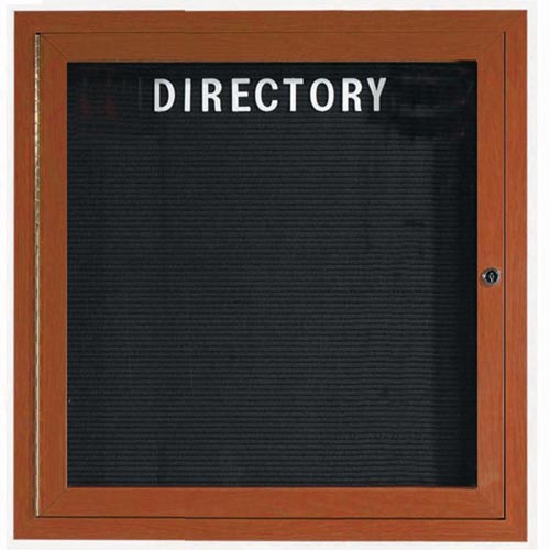 Picture of Aarco Products ADCO3636R Enclosed Directory Board Wood Look - Oak