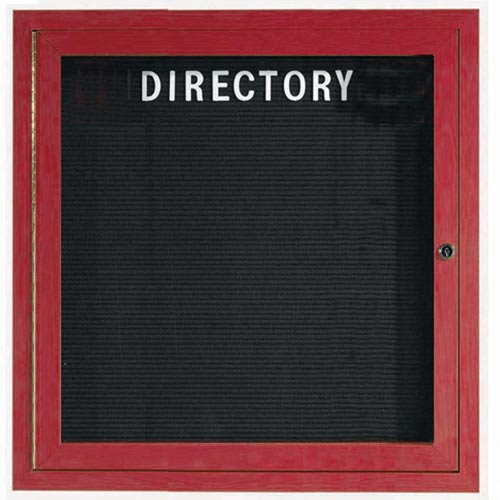 Picture of Aarco Products ADCW3636R Enclosed Directory Board Wood Look - Cherry