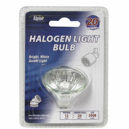 Picture of Alpine Corp RBL1220 Halogen Replacement Bulb-Watt5.3 Base MR16 Pack of 12