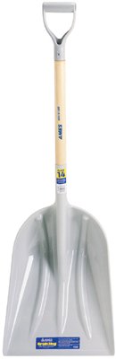 Western Pattern Grain Scoop Power D Handle - Black 20in. x 15.5in. x 27in.